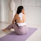 Yogasecrets magas derekú nadrág - Lila (XL)