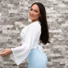 Linen Wrap Top - White