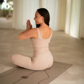 Long tank bra - Beige (S)