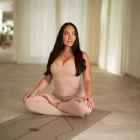 Long Tank Leggings - Beige (S)